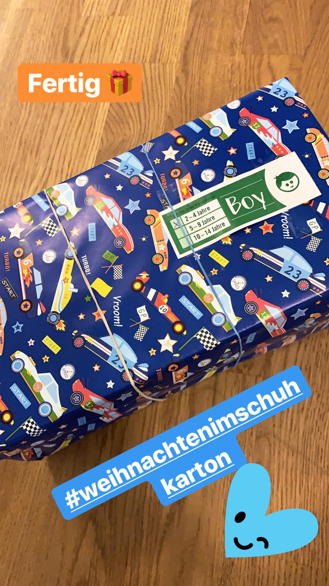 Weihnachten im Schuhkarton