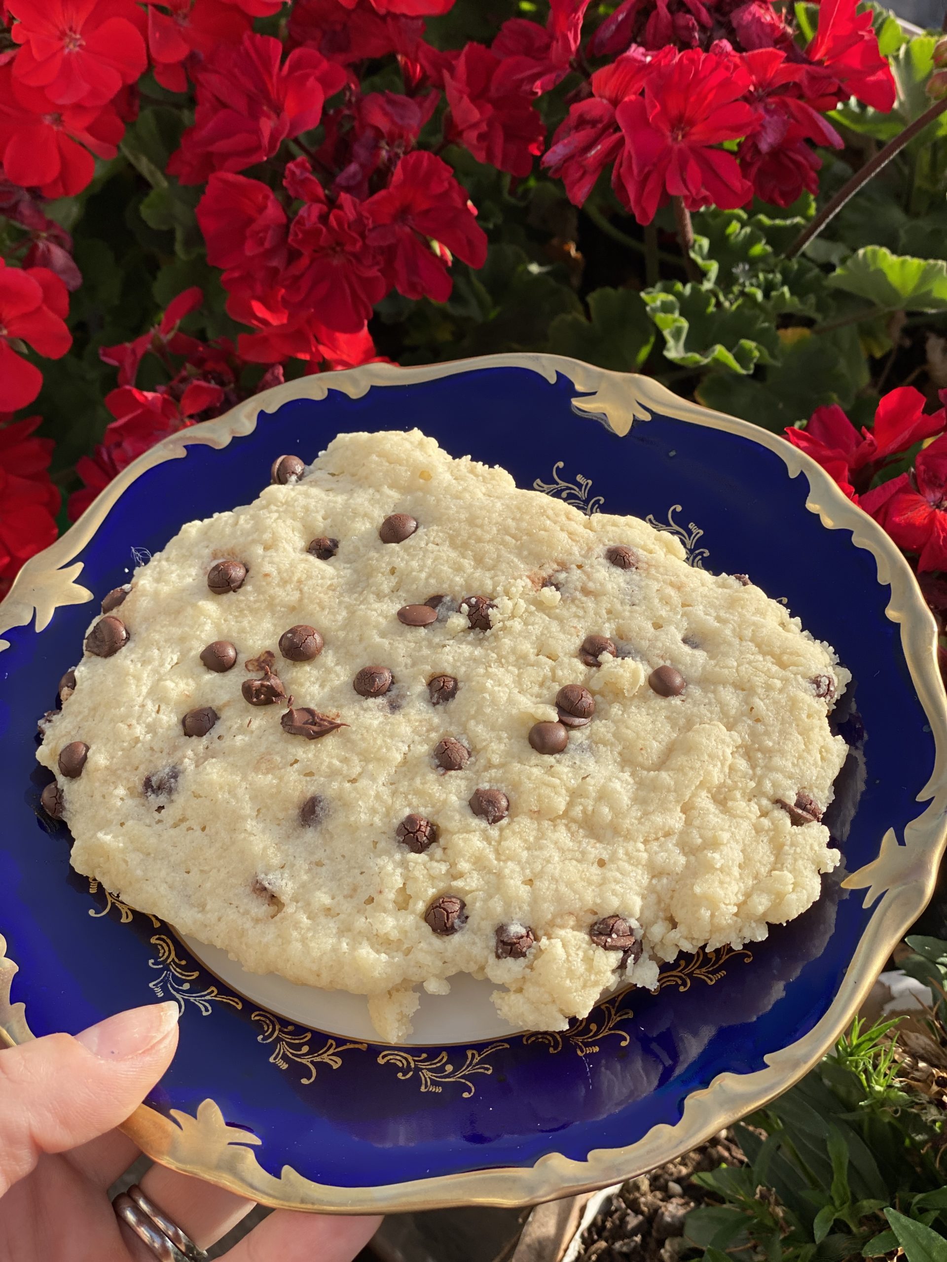 Mikrowellen Chocolate Chip Cookie